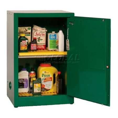Justrite Eagle Pesticide Safety Cabinet with Self Close - 12 Gallon PEST24X